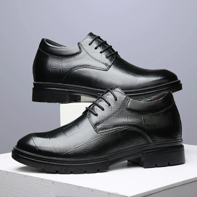 Genuine Leather Men's Oxford Shoes Lace Up Casual Shoes Comfortable Sneakers Outdoor Male Walking Shoes Formal Dress Footwear