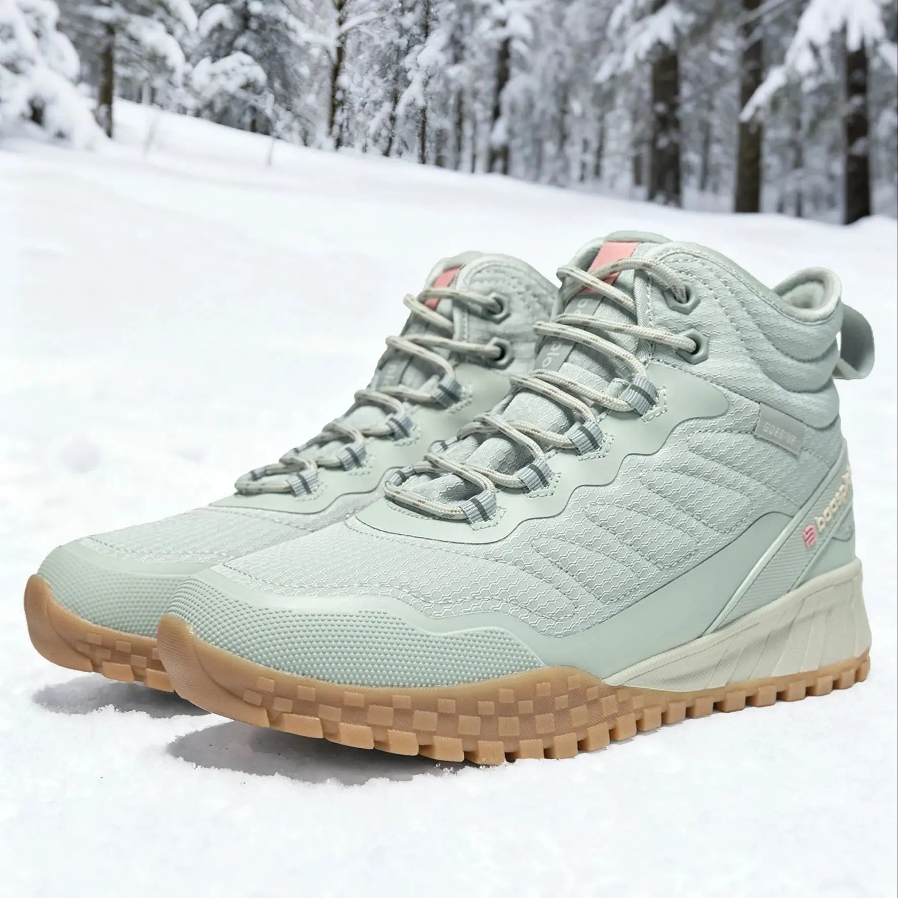 Winter Women Sneakers New Casual Waterproof Plush Warm Snow Boots Female Outdoor Non-Slip Lace up Walking Shoes ﻿