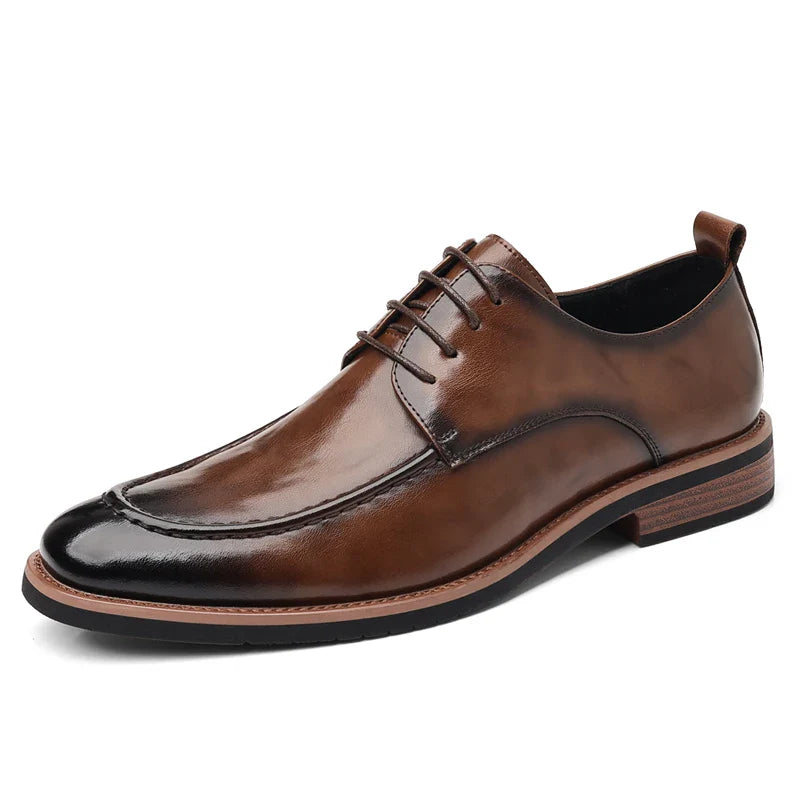 Men's Oxford Derby Dress Shoes Business Formal Casual Party Footwear Comfortable New Fashion Solid-Color Sneakers