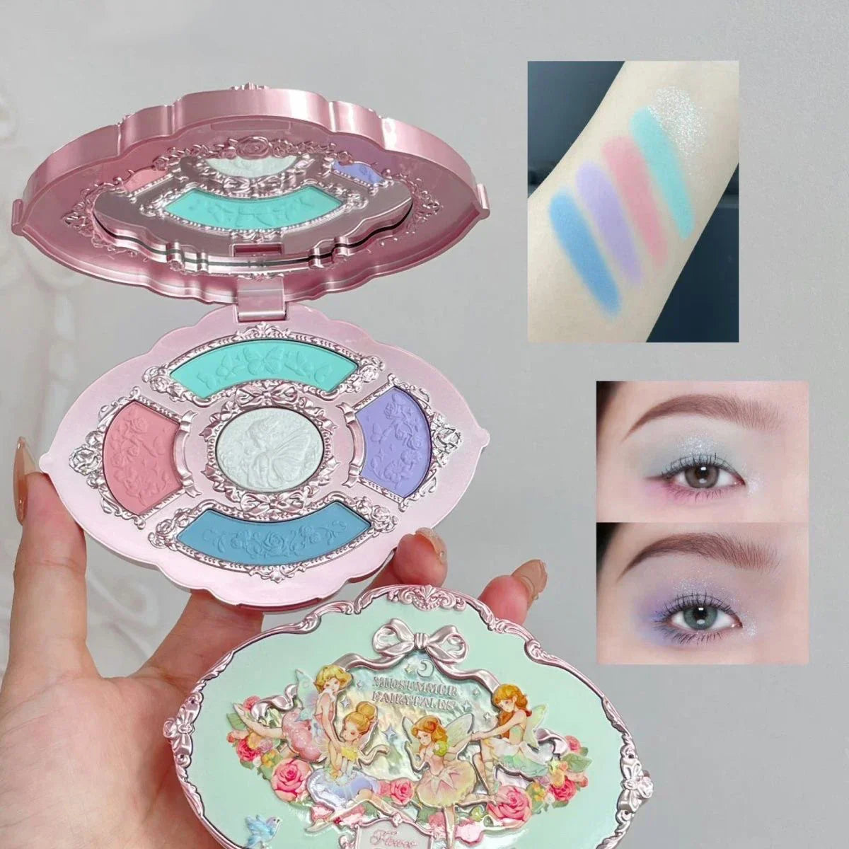 Makeup Set Box Full Swan Bear Garden Collection Embossed Blush Shine Lipstick Kit Foundation  All in Maquiagem Kit