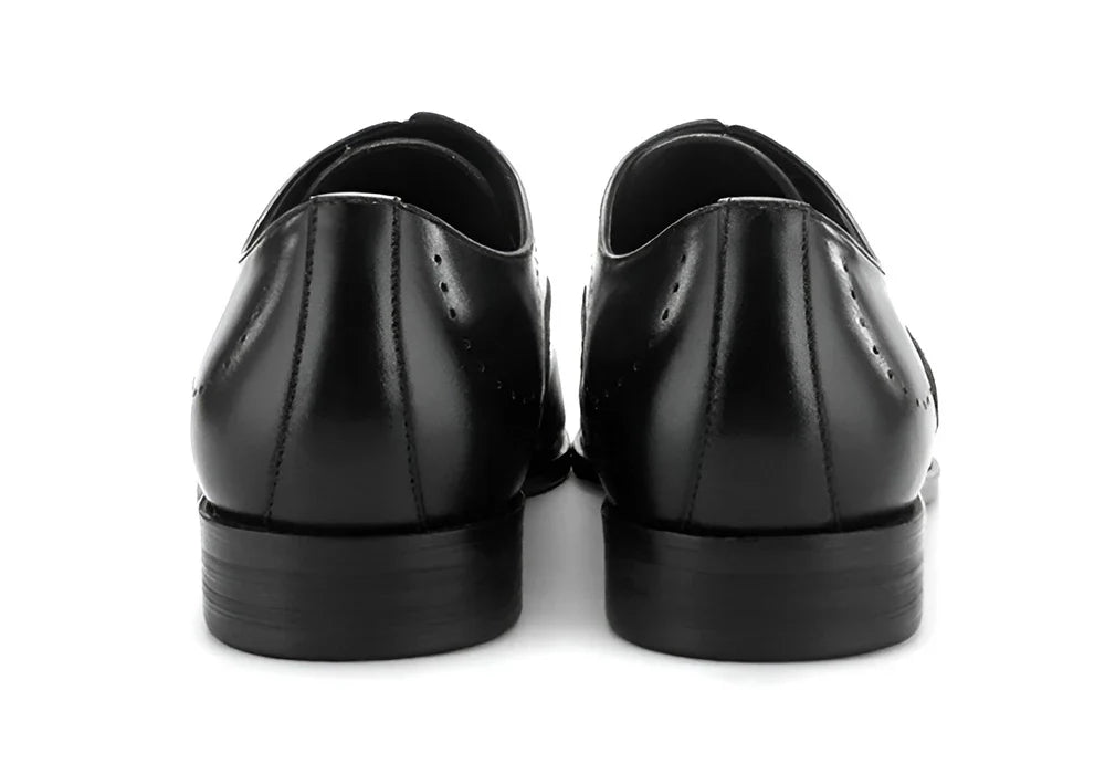 Full-Grain Leather Formal Derby Shoes for Men Daily Wear Business Oxford Dress Shoes