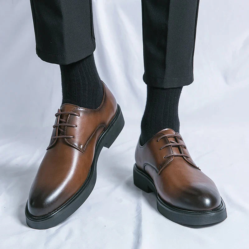 Trend Lace Up Shoes Wedding Dress Footwear Leisure Walk Office Flats New Business Formal Mens Oxford Shoes Leather Casual Shoes