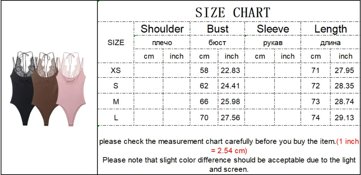 TFMLN Women Sexy Slim Bodysuits Chic Lace Partwork Sleeveless Fashion Backless Sling Tops 2026 Newest Lady Casual Playsuit