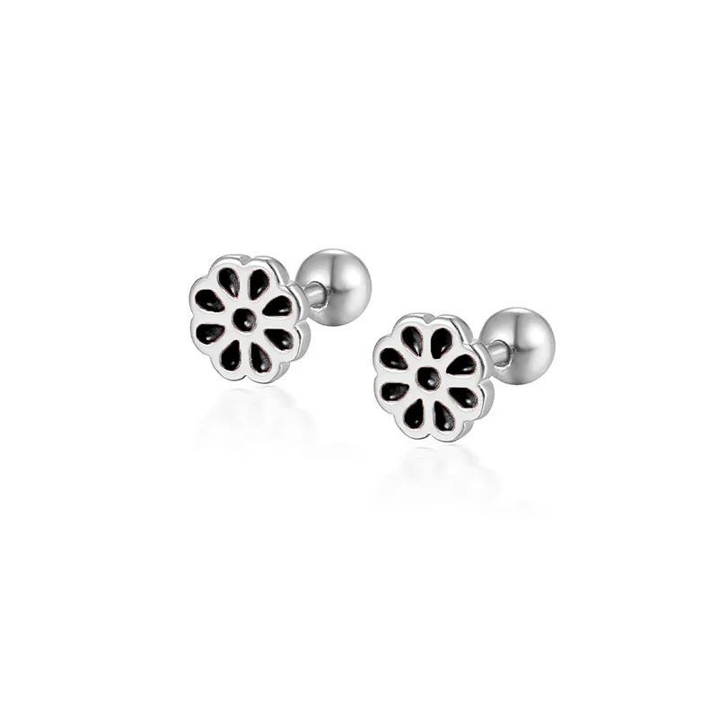 925 Sterling Silver Fashion Love Butterfly Romantic Star Crown Screw Stud Earrings for Women Ear Bone Piercing Jewelry