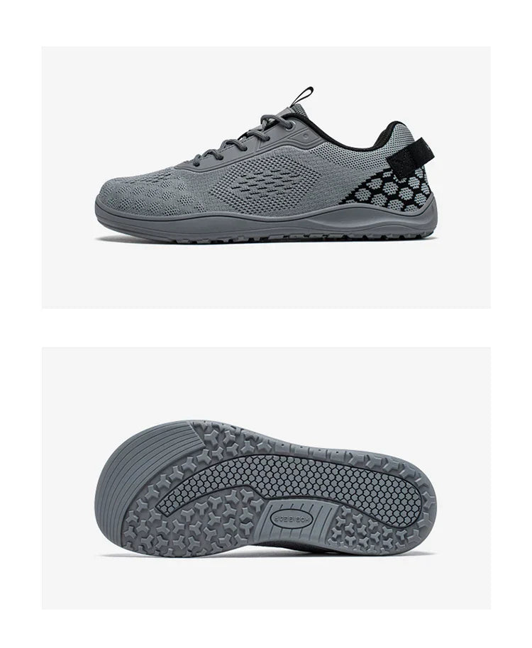 Knit Barefoot Shoes Unisex Zero Drop Wide Toe Sneaker Minimalist Breathable Causal Walking Shoes