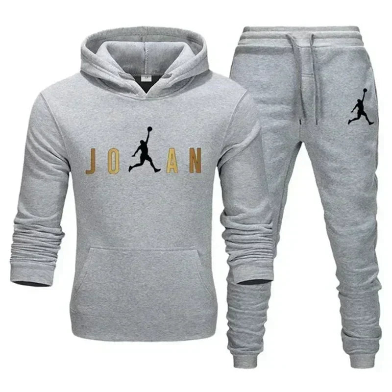 Winter hoodie set, pants, casual jogging clothes, sportswear, sportswear