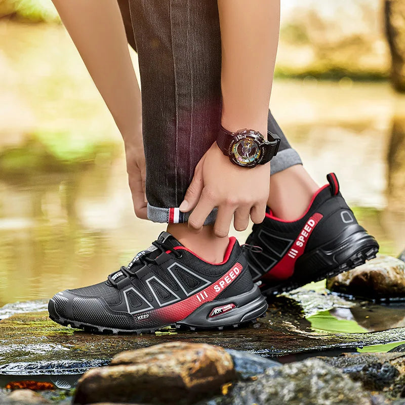 Men's Waterproof Hiking Shoes, Outdoor Sports Shoes,Lace-up Hiking Shoes, Women's Hiking Shoes, Non-slip Tactical Hunting Shoes