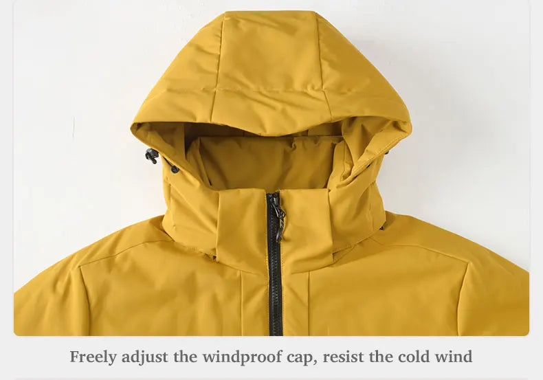 Unisex Waterproof Fleece Jackets Winter Windproof Thermal Windbreaker Men Women Hiking Camping Skiing Climbing Raincoat