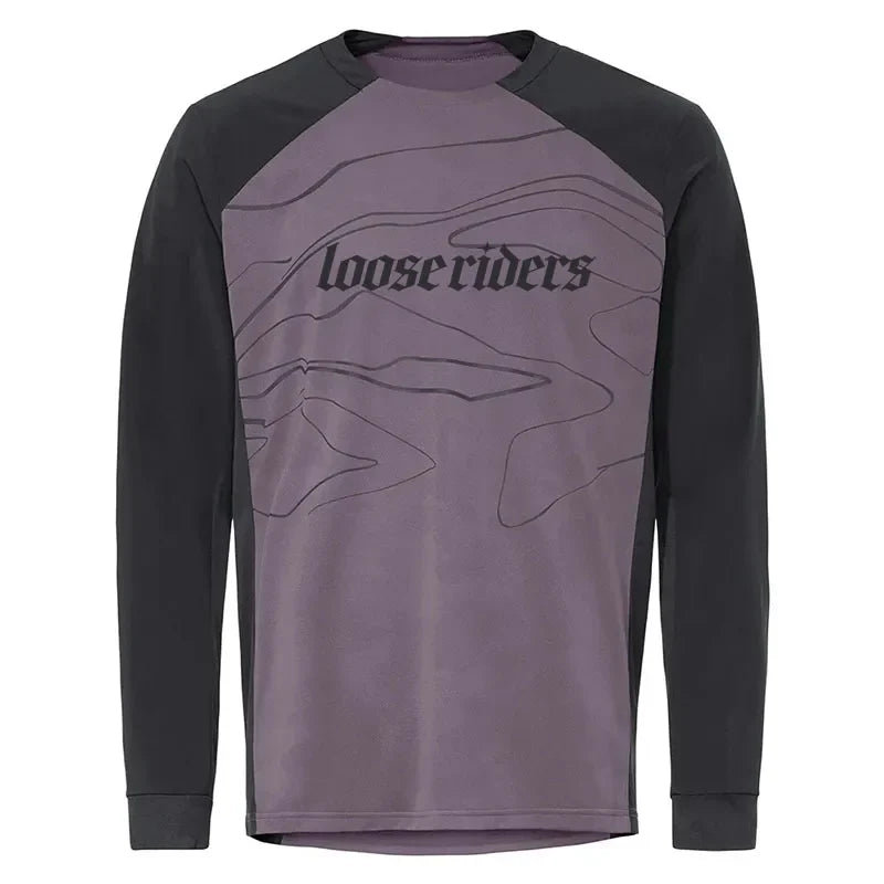 Loose Riders jersey, DH motocross racing jersey, men's DH MOTO MTB MX cycling shirt, mountain bike breathable jersey