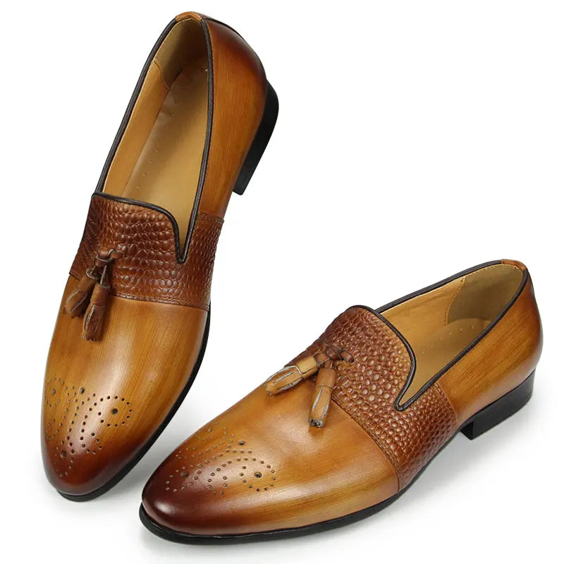 Luxury Genuine Leather Men Loafers Summer Casual Shoes Comfy Slip-on Fashion Drive footwear Boat Shoes Breathable Casual Shoes