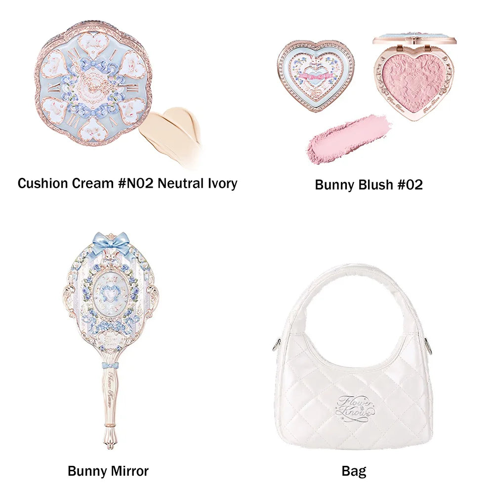 Makeup Set Swan Ballet Concealer Palette Embossed Blusher Shine Lipstick Kit With Bag THE SWEETIE BEAR Bunny Garden
