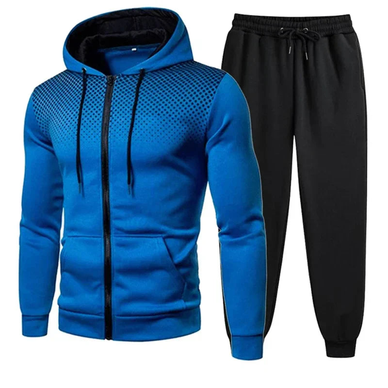 2024 Mens Tracksuits Men's Clothing Men Sets Hoodie Set Zipper Sweatshirt Casual Sport Sweatpants Man Sweat Suit Set Running