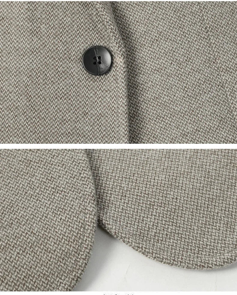 TFETTERS Brand 2026 Spring Business Blazer for Men Solid Autumn Casual Men's Jacket Blazer Fashion Single Breasted Suits Mens