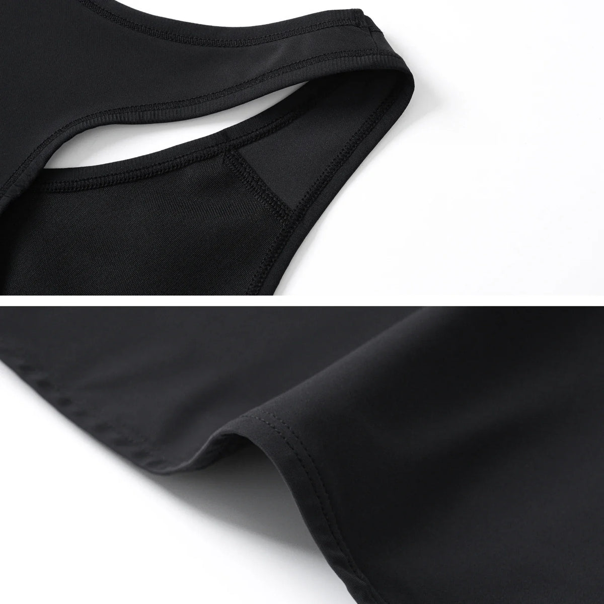 XUJI Transgender FTM Breathable Half Chest Binder Tank Top