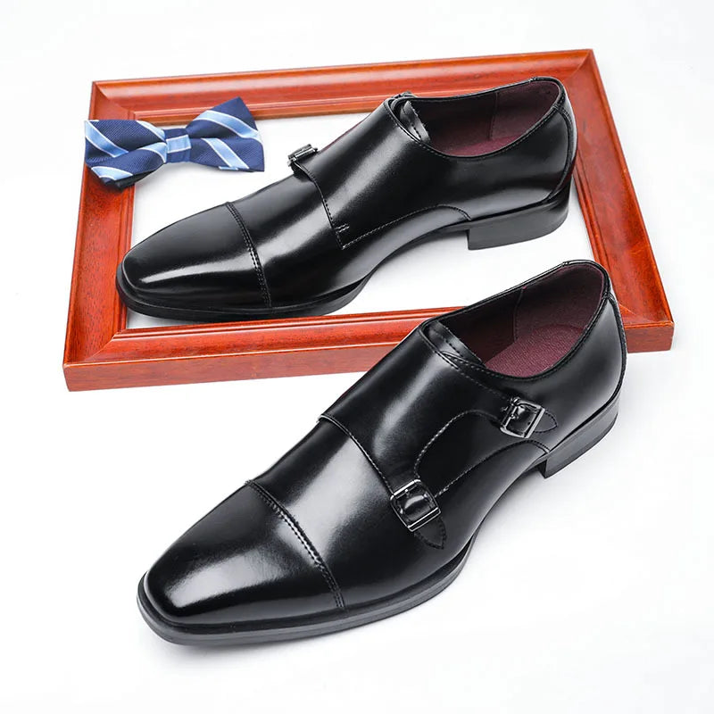2023 High Quality Handmade Oxford Dress Shoes Men Genuine Cow Leather Suit Shoes Footwear Wedding Formal Italian Shoes Hot