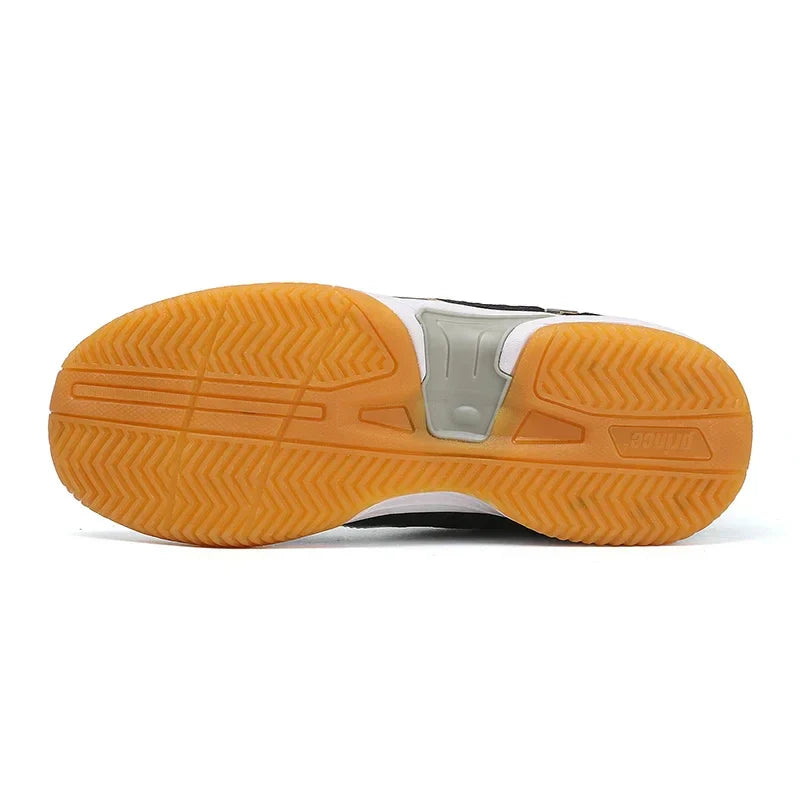 Professional Leather Men Badminton Shoes Couple Anti-Slip Training Sneaker Lightweight Women Tennis Shoes Volleyball Sport Shoes
