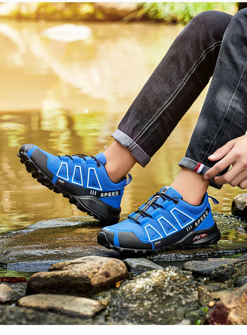 Men's Waterproof Hiking Shoes, Outdoor Sports Shoes,Lace-up Hiking Shoes, Women's Hiking Shoes, Non-slip Tactical Hunting Shoes