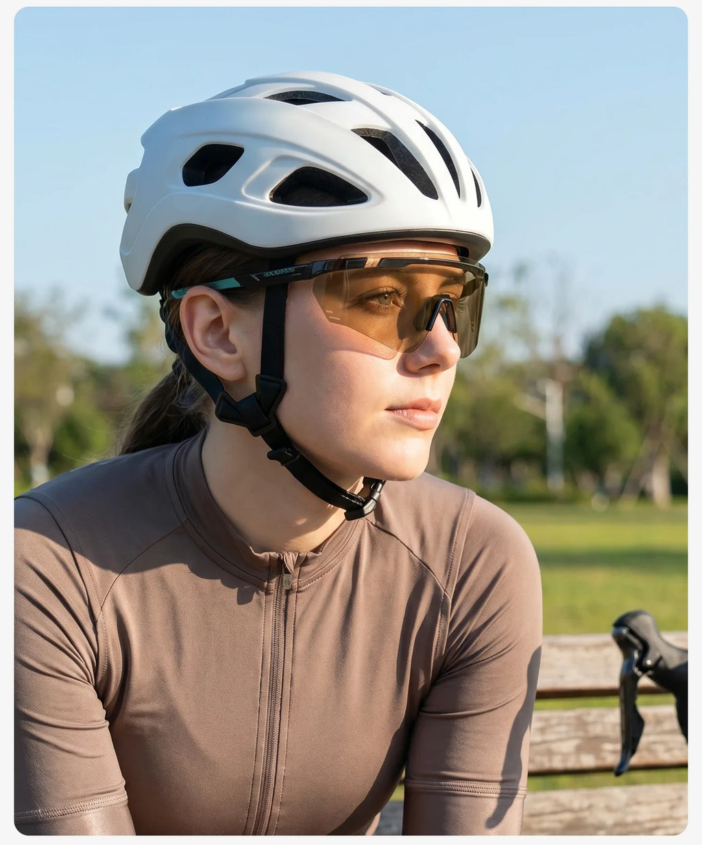 Cycling Glasses Photochromic UV400 Protection Sports Sunglasses Windproof Lightweight Carbon Fiber Outdoor Bike Glasses
