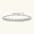 Real 3mm D Color Moissanite Infinity Bracelet for Women 925 Silver Adjustable Chain 2025 Trend Certified Fine Jewelry Gift