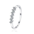 Full 1.5mm D Moissanite Rings for Women 925 Sterling Silver Lab Diamond Wedding Ring Stackable Ring Band Gemstone