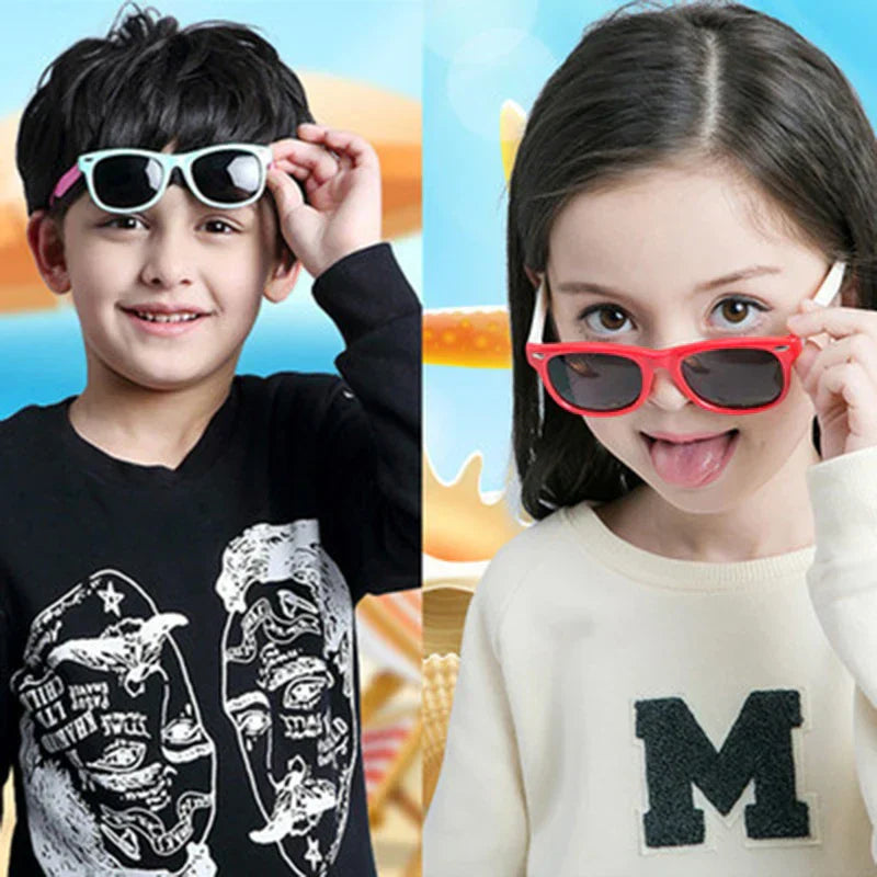 Kids Polarized Sunglasses TR90 Boys Girls Sun Glasses Silicone Safety Glasses Gift for Children Baby UV400 Eyewear