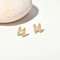 Exquisite Snake Moissanite Stud Earring 925 Sterling Silver H-letter Earring For WomenMan Party Jewelry With Mysterious