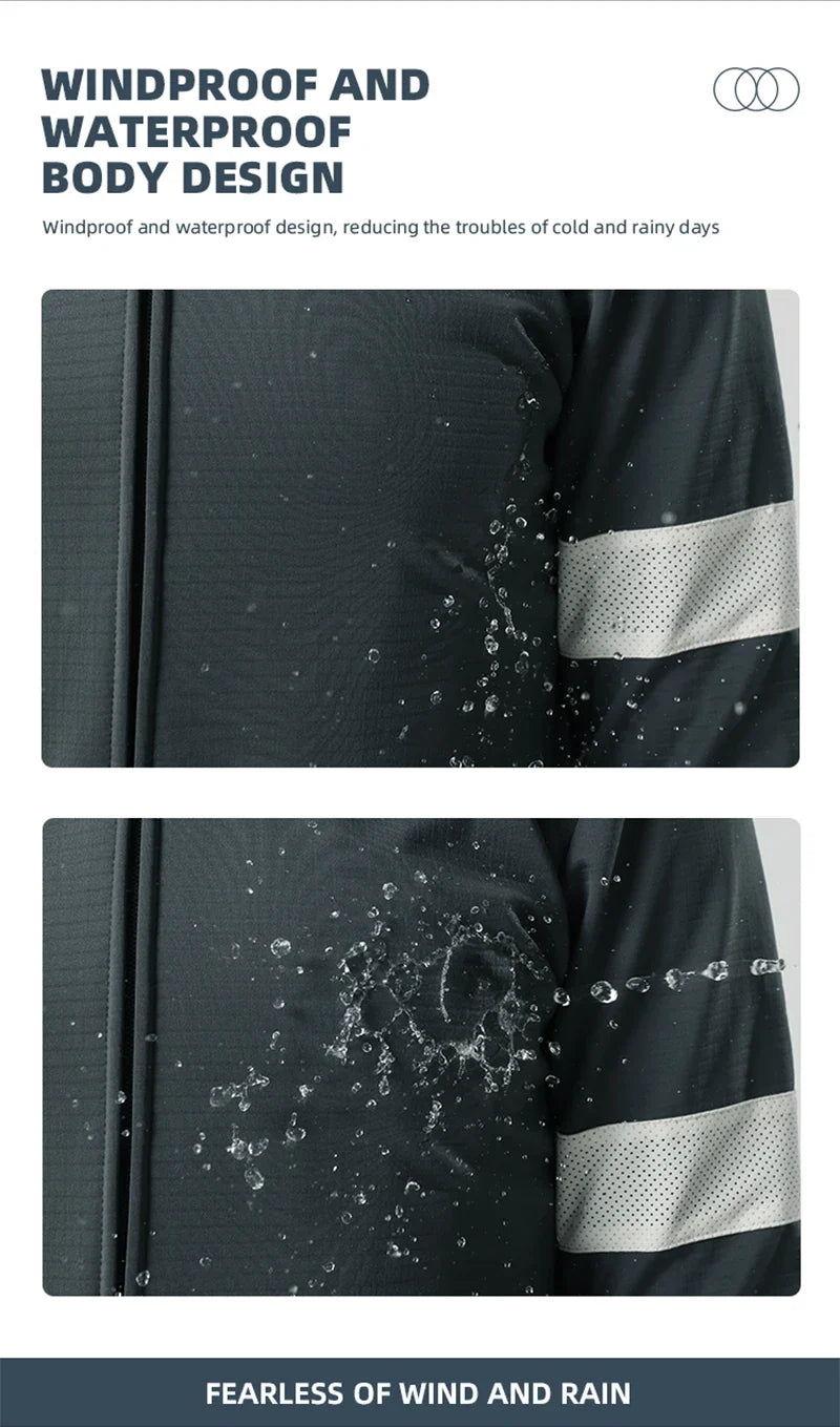 Winter Cycling Jacket Outdoor Warm Fleece Coat Thermal Bike Jacket Mtb Bicycle Jersey Weatherproof Windbreaker 5 color
