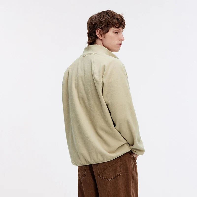 Jacket Men 2025 Autumn New Couple Fleece Anti-Static Casual Top