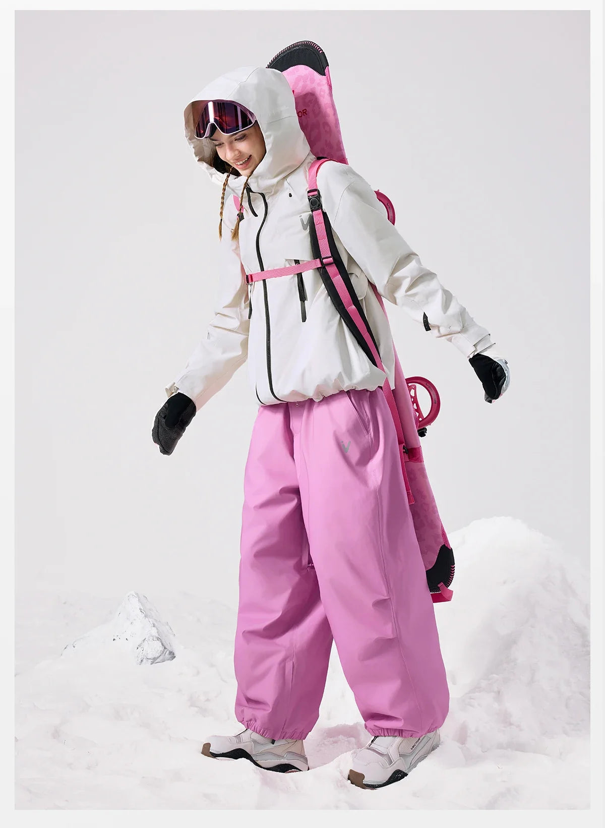 Men Women 3L Cotton Ski Jacket Ski Pants Winter Warm Windproof Waterproof Outdoor Sports Snowboard Ski Coat Trousers