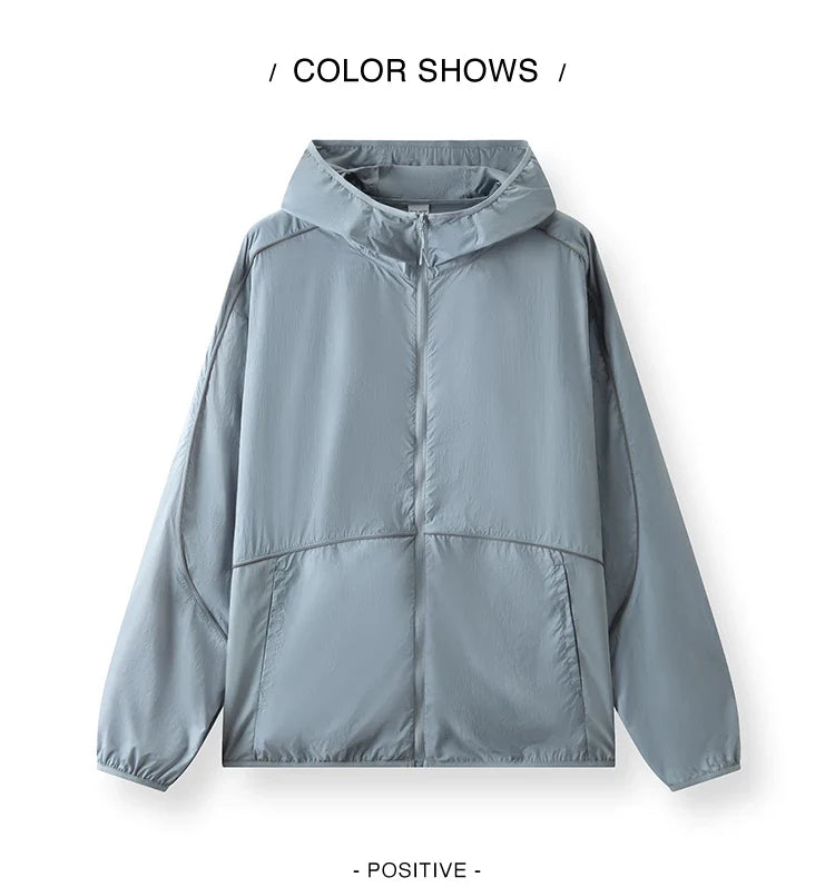 Sun Protection Jacket Men Outdoor Lightweight Cool Feeling Triple Protection 2025 New Summer Top