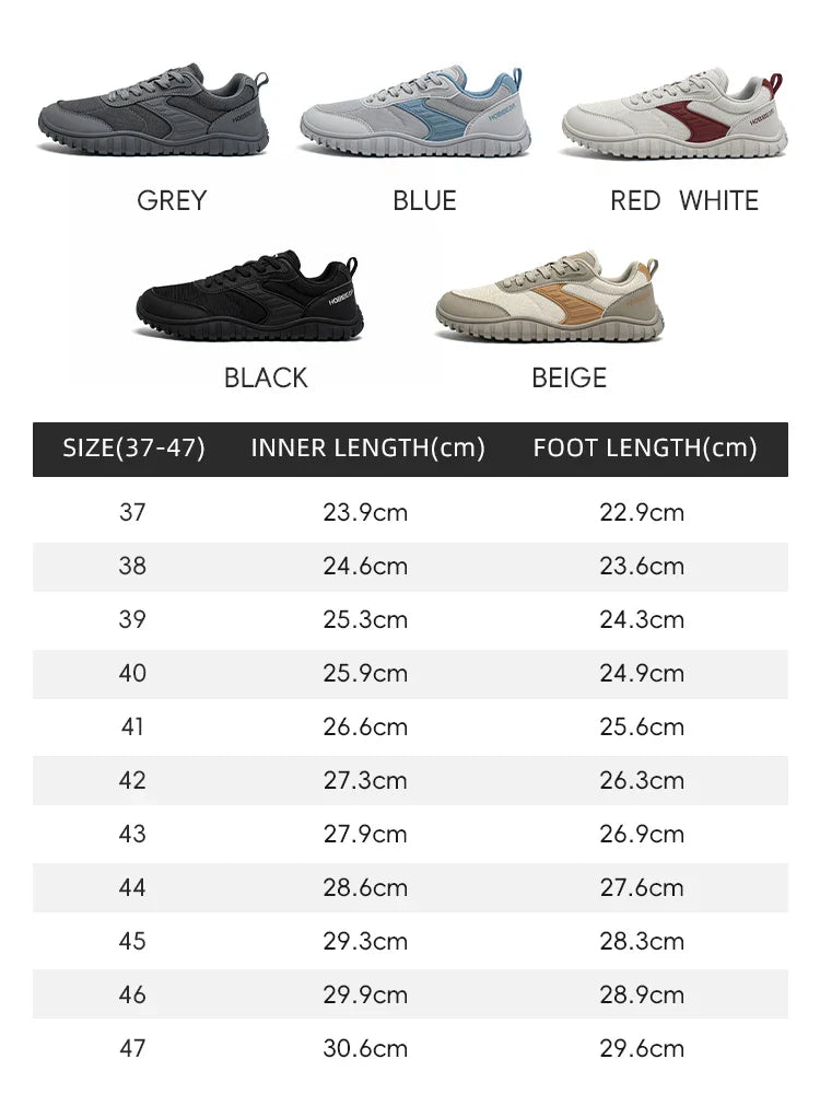 Minimalist Wide Toe Shoes Mens Womens Artificial Leather Running Sneakers Lace Up Lightweight Breathable Walking Shoes