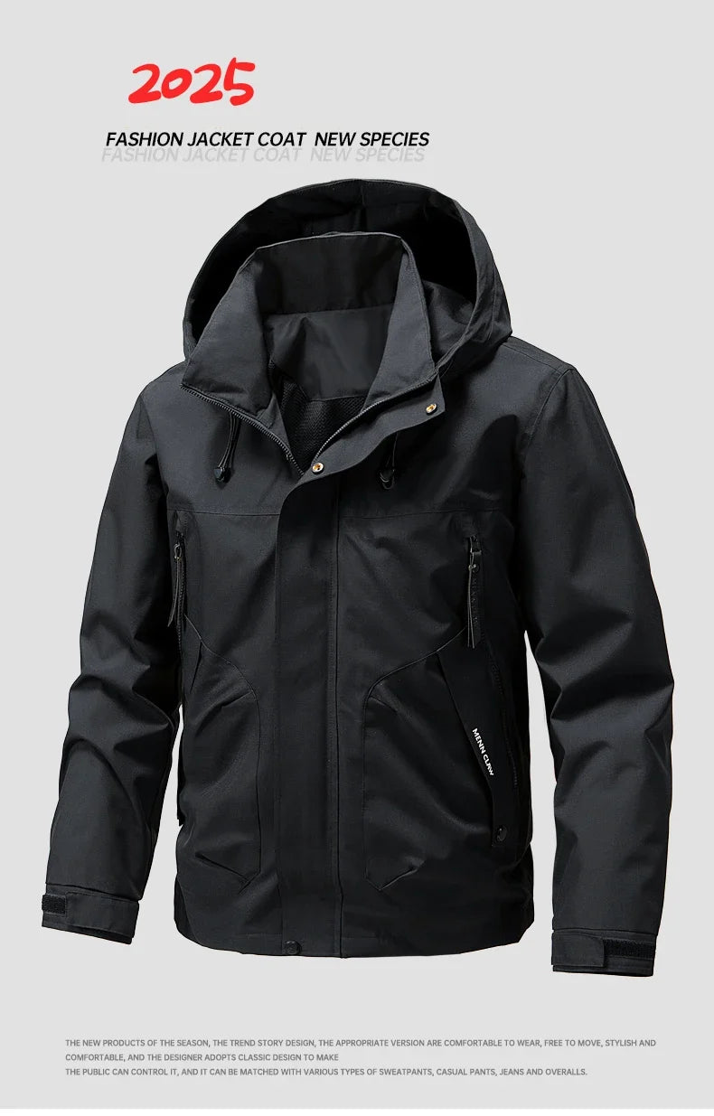 Unisex's Waterproof Hiking Jackets Windproof Windbreakers Men Women Camping Fishing Trekking Anti-scratch Coats