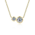 GRA Certified D VVS1 1.0CT Moissanite Diamond Round Pendant Necklace for Women Chain Fine Neck Jewelry Gifts Collares
