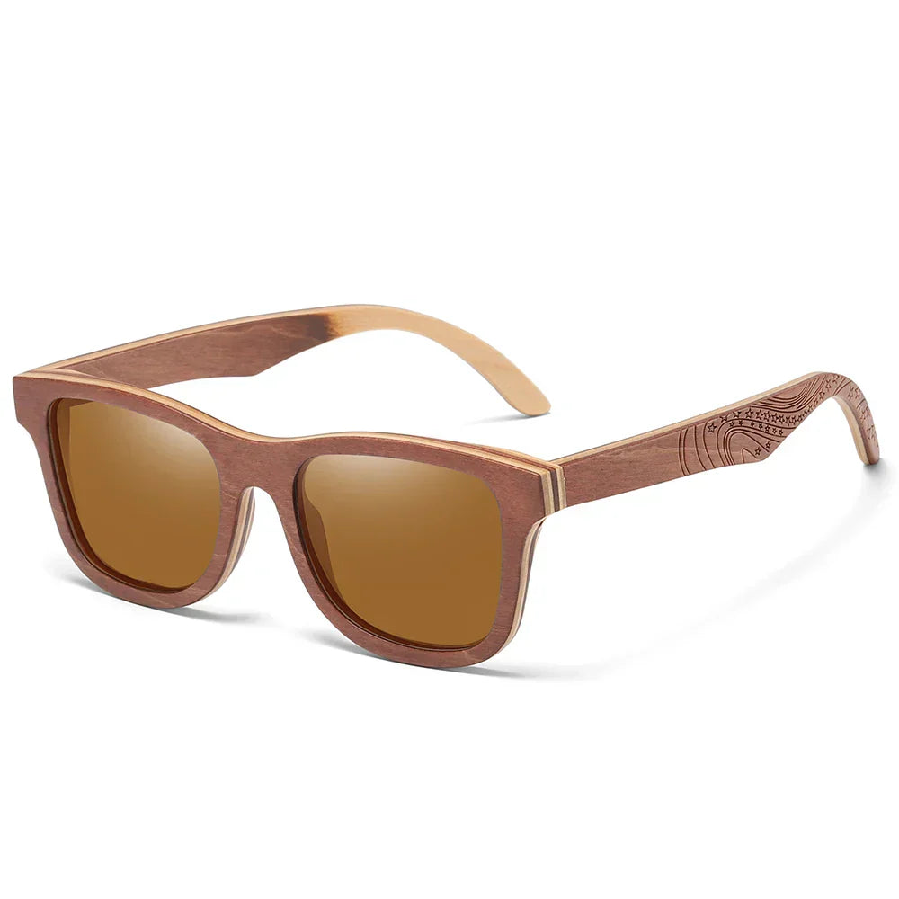 Natural Bamboo And Wooden Sunglasses VIP Manual Polarized Glasses Luxury brand Environmental Degradable Glasses Gift Box