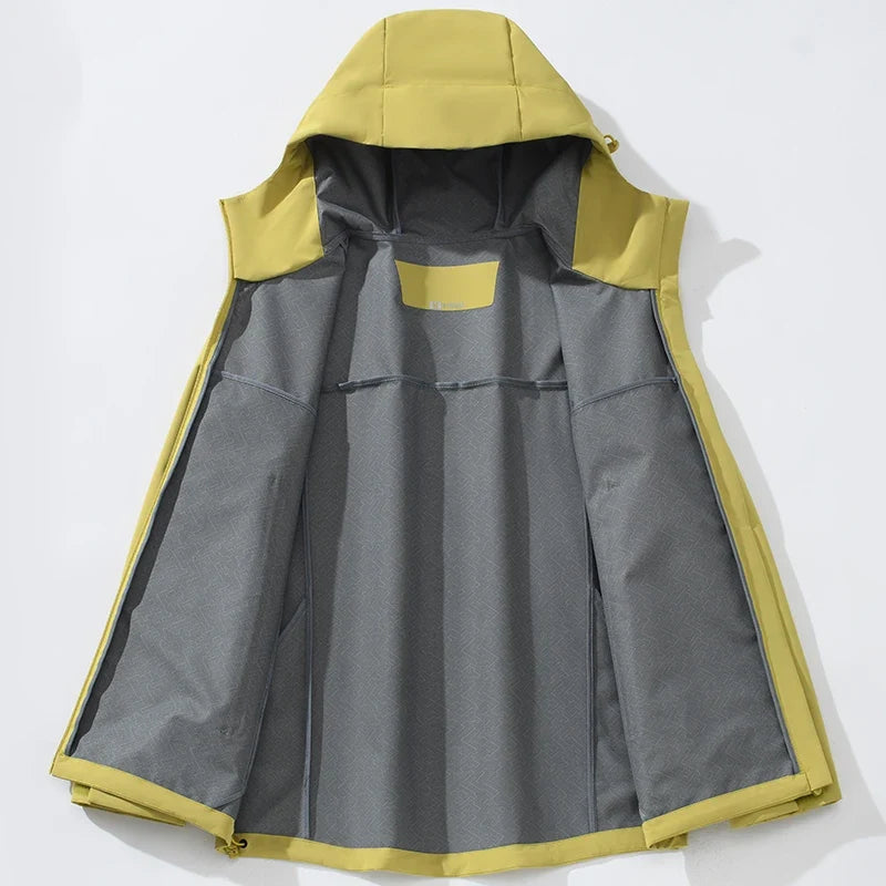 Men's Women's Waterproof Windbreaker Hiking Trekking Jackets Unisex Outdoor Sporty Rain Coat Windproof Climbing Clothes