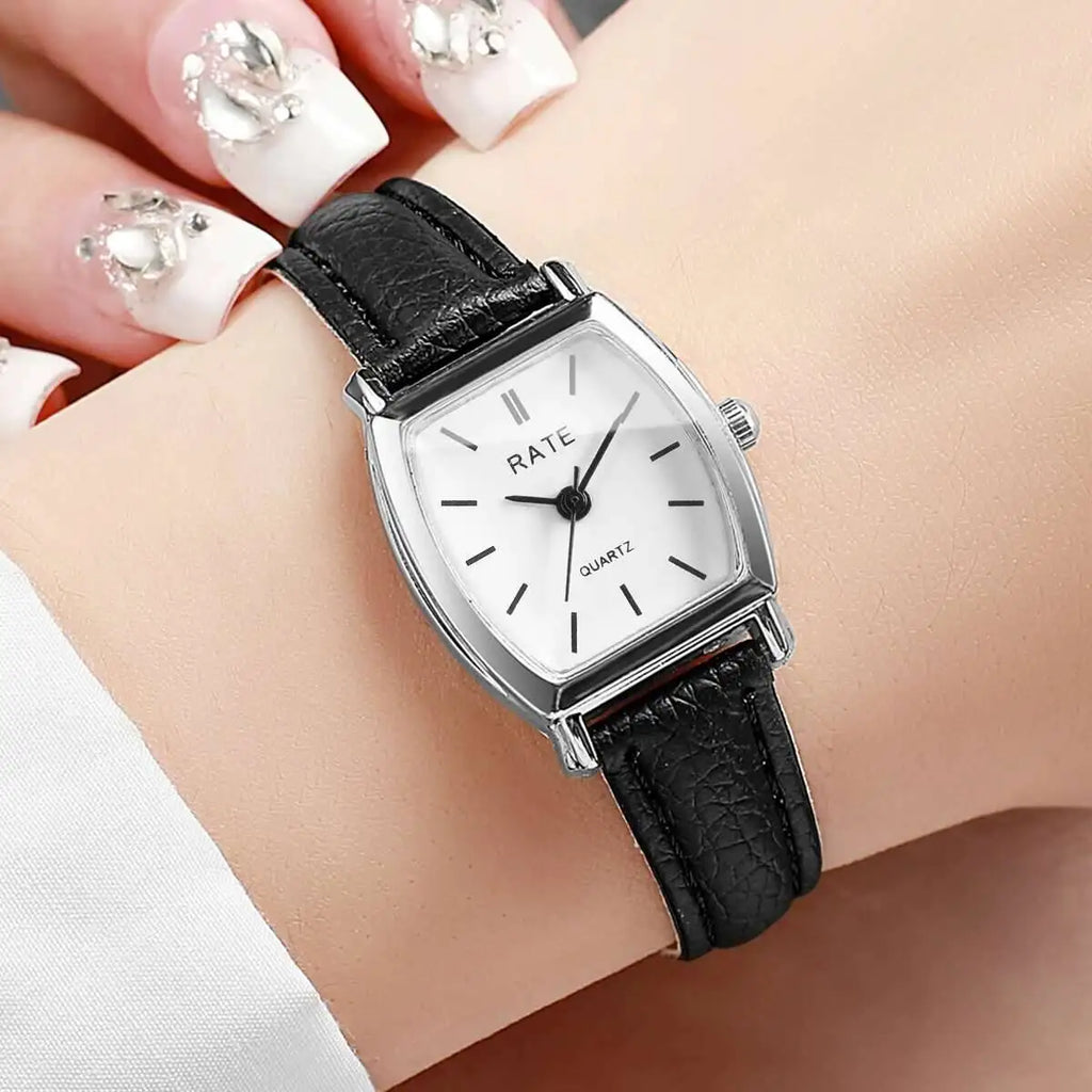 Fashion Women Watches Casual Small Dial Leather Strap Womens Quartz Watch Reloj Mujer Girls Clock（Without Box）