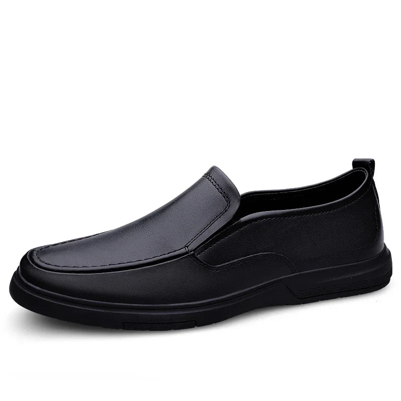 Genuine Leather Men Loafers Handmade Mens Casual Shoes Business Dress Flats Breathable Moccasins Luxury Brand Man Driving Shoes