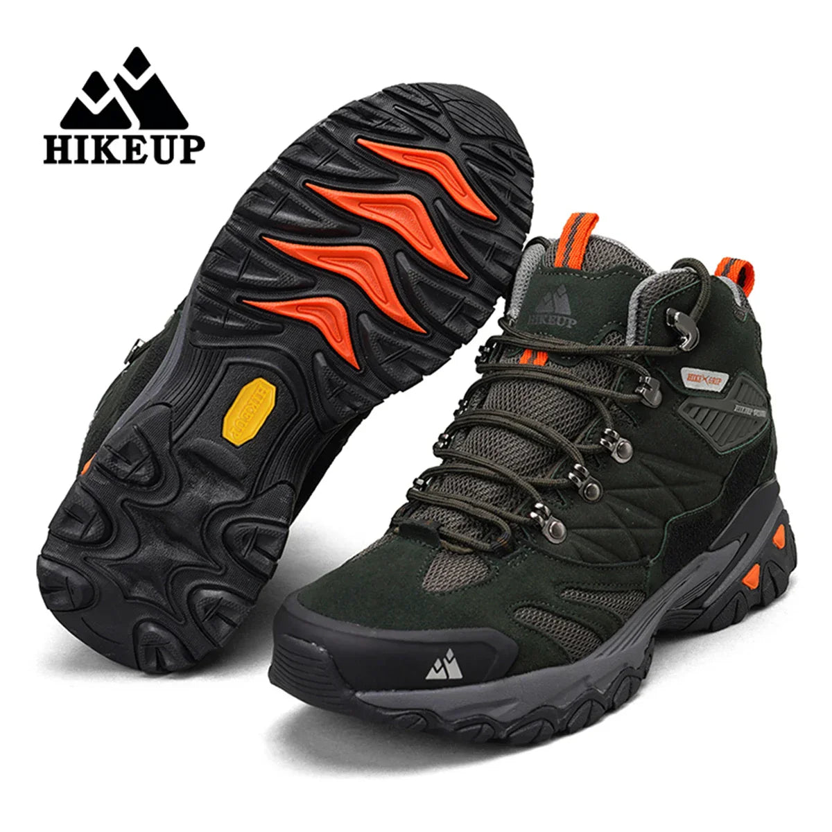Winter Boot Men Outdoor Hiking Boots Suede High Top Leather Outdoor Trekking Sneakers Mens Mountain Tactical Boots