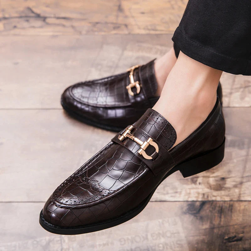 Classic Social Leather Shoes For Men Leather Loafers Wedding Casual Business Brogues Shoes Men Office Leather Men's Dress Shoes
