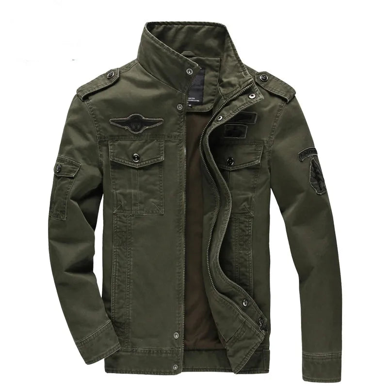 جاكيت عسكري كاجوال جديد 2023 للرجال مقاس كبير M-6XL Jaqueta masculina Air force one معطف رجالي كارغو للربيع والخريف