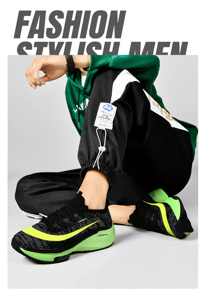 Men Running Shoes Breathable Race Cushioning Outdoor Jogging Sneakers Trainer Luxury shoes Couple Non-Slip Mesh Off-road Shoes