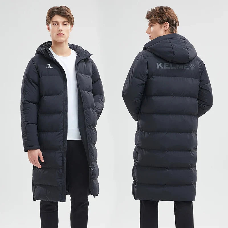 Men Winter Jacket Long Solid Sports Training Coat Male Overcoat Outrwear Warm Cotton Padded Winter Coat Women 8261MF1014
