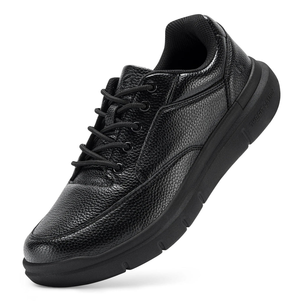 Wide Version Men's Leather Shoes Walking Shoes Oxford Shoes For Formal Business Shoe Comfortable All Day Wear