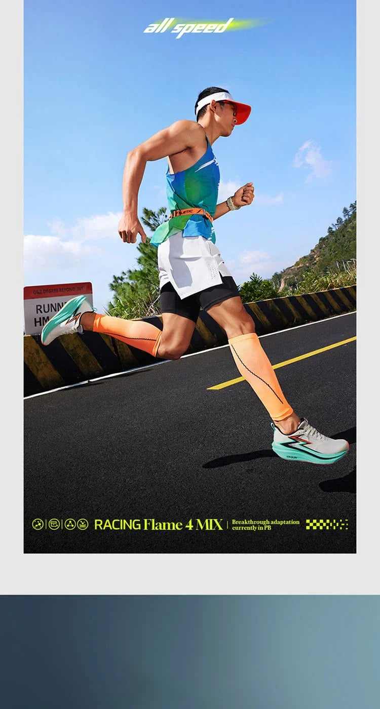 Degrees Flame 4.0 MIX Men Running Shoes Carbon Plate Racing Marathon Stable Rebound Wear-resistant Male Sneakers 672512204
