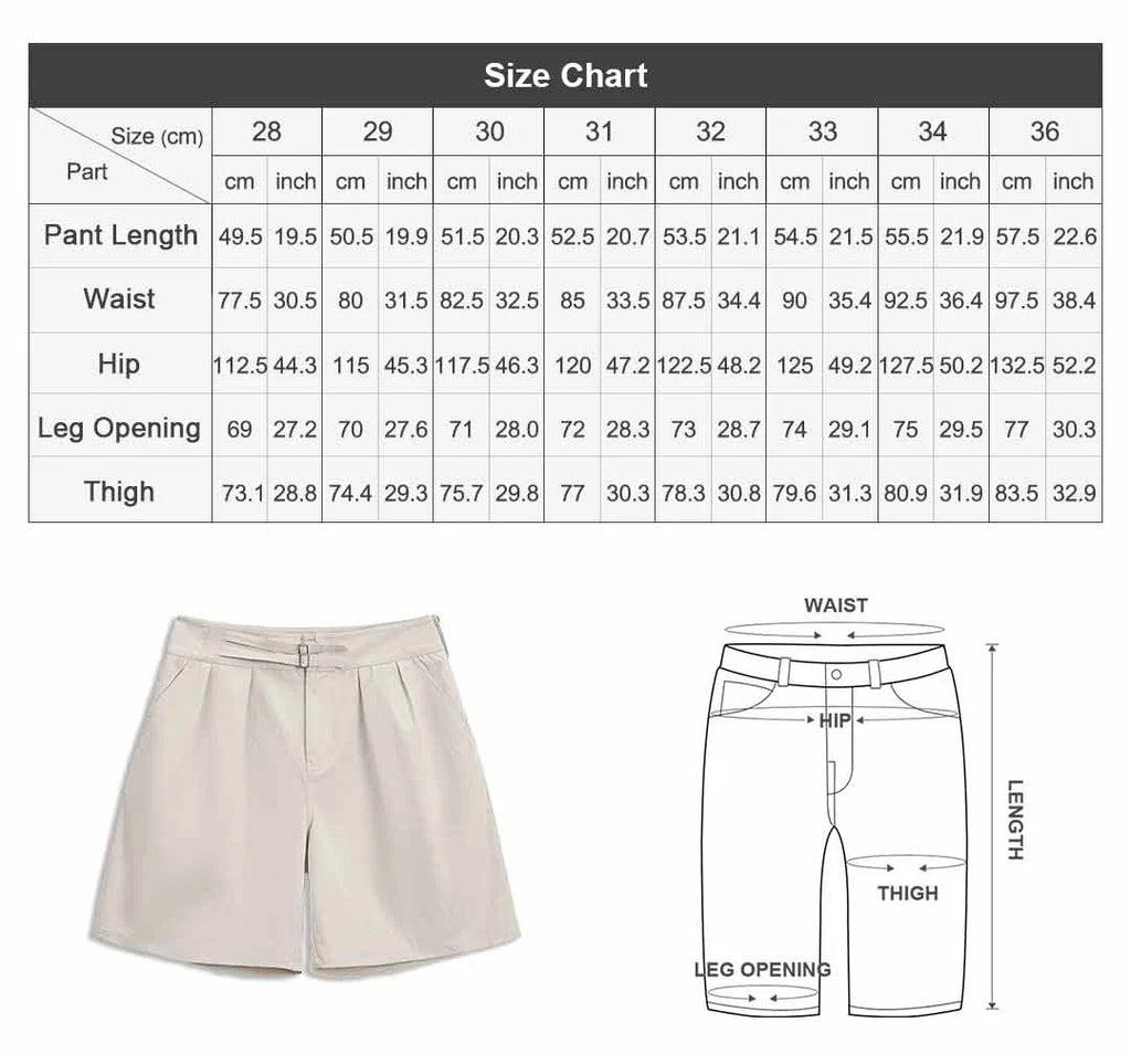 Men's Gurkha Wide Leg Shorts Minimalist Old Money Style Japanese Woven Workwear Casual Thin Summer Daily Men Shorts