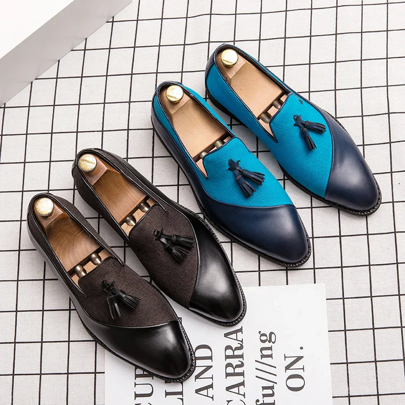 Men's Fashion Business Dress Shoes – Formal Genuine Leather, Sizes 40–48