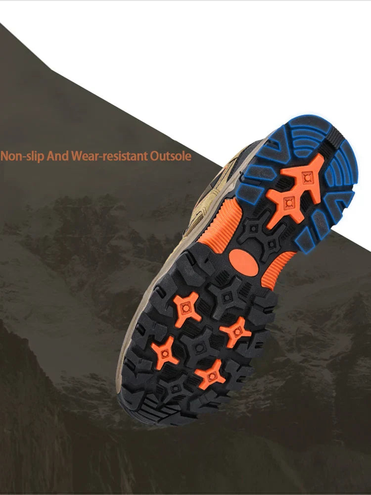 Men's Hiking Shoes All-terrain Outdoor Sports Shoes Breathable Wear-resistant Mesh Non-slip Hiking Shoes Outdoor Cycling Shoes