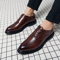 Brand Classic Derby Shoes Leather Man Business Dress Office Leather Shoes Flats Men Fashion Wedding Party Suit Club Shoe Vintage