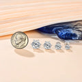 New Arrival 3.0 Carat Moissanite Gemstone Stud Earrings for Women Solid 925 Sterling Silver D color Solitaire Fine Jewelry