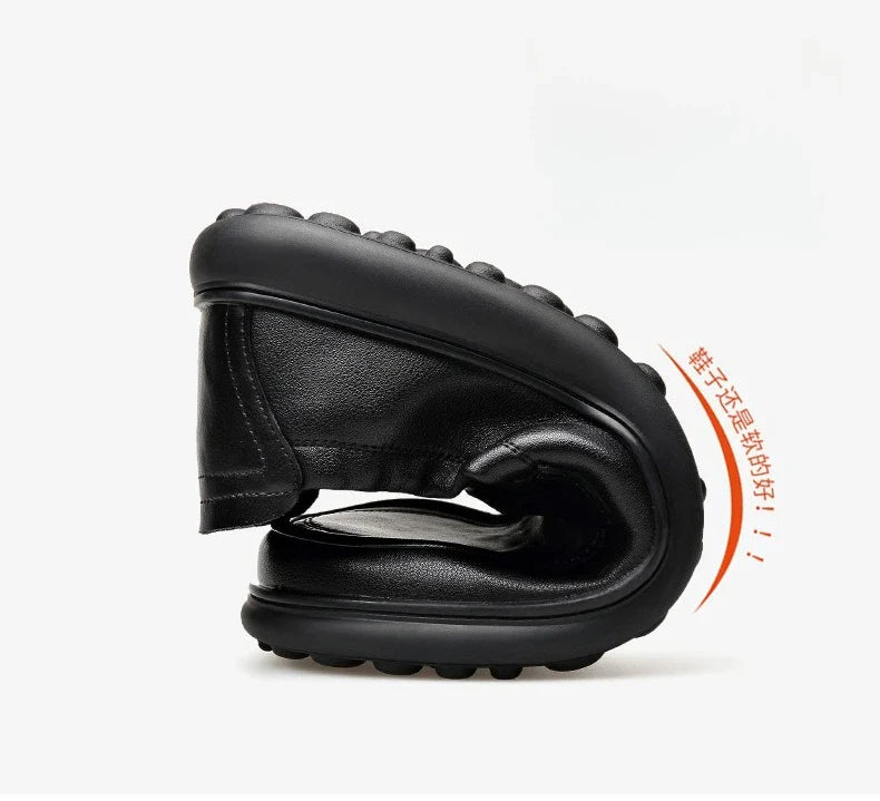 Spring Autumn New Genuine Leather Shoes for Men Black Fashion Business Casual Shoes Male High Quality Designer Loafers Man